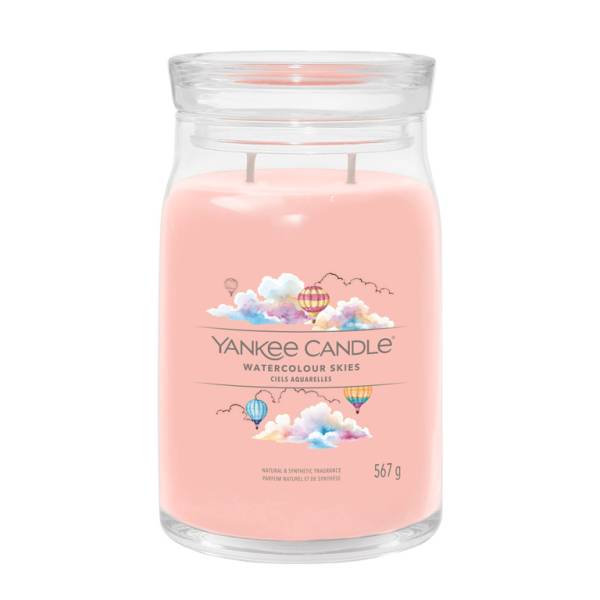 Yankee Candle Aromatická svíčka Signature sklo velké Watercolour Skies 567 g.