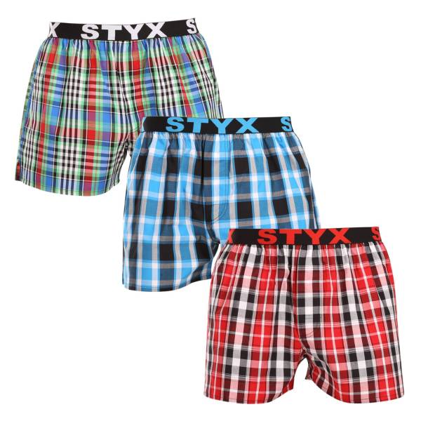 3PACK pánské trenky Styx sportovní guma vícebarevné (3B103436) L, trenýrky.
Barevné bavlněné trenky pro každodenní pohodlí
Pánské trenýrky Styx jsou vyrobeny ze 100% bavlny.
Česká značka Styx nabízí zábavu i prvotřídní kvalitu
Spodní prádlo Styx si oblíbí zejména ti, pro které je důležitá osobitost.