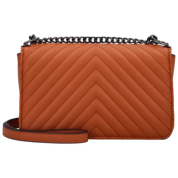 Módní dámská koženková crossbody kabelka Ryffia, hnědá.