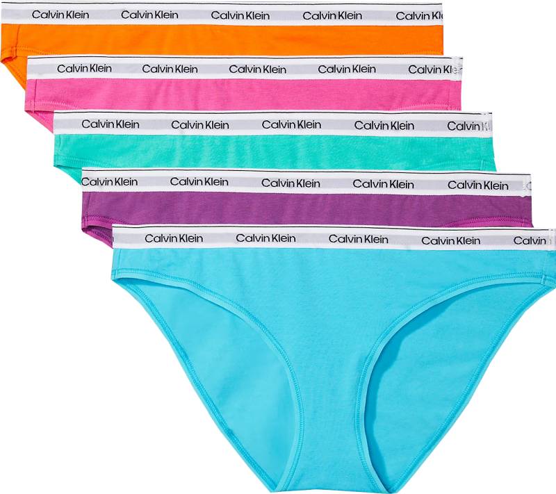 Calvin Klein 5 PACK - dámské kalhotky Bikini QD5208E-N8M S.