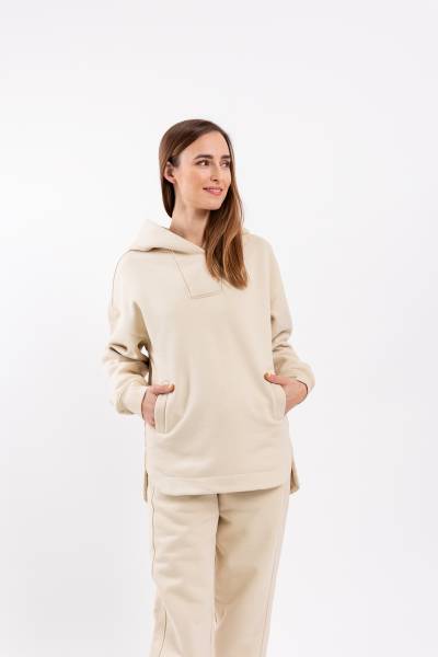 Dámská mikina s kapucí Be Lenka Essentials - Beige.