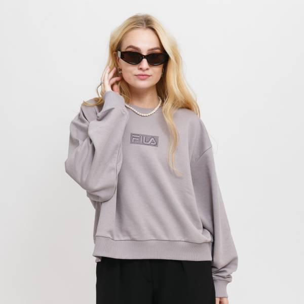 BANSKO cropped crew sweat L.