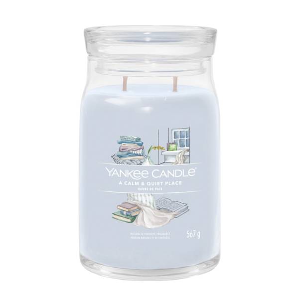 Yankee Candle Aromatická svíčka Signature sklo velké A Calm & Quiet Place 567 g.