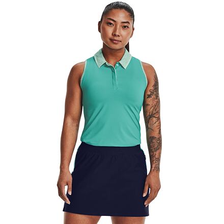 Dámské polo tričko bez rukávů Under Armour Iso-Chill Sleeveless Polo velikost M.