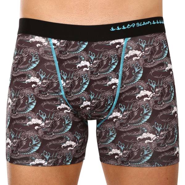 Pánské boxerky 69SLAM fit moon dragon blue (MBYMNB-PO) L, trenky / trenýrky.
Pánské boxerky 69SLAM fit jsou představitelem delšího provedení střihu nohavic.