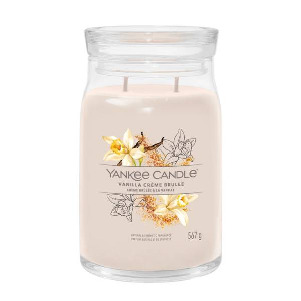 Yankee Candle Aromatická svíčka Signature sklo velké Vanilla Creme Brulée 567 g.