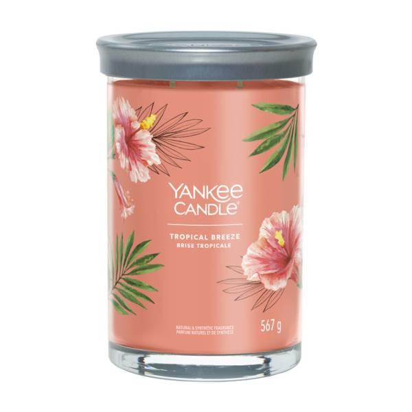 Yankee Candle Aromatická svíčka Signature tumbler velký Tropical Breeze 567 g.