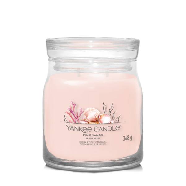 Yankee Candle Aromatická svíčka Signature sklo střední Pink Sands 368 g.