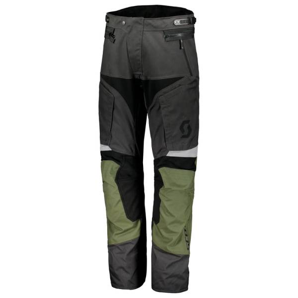 Moto kalhoty SCOTT Dualraid DP  Grey/Olive-Green  XXL (38).

Pro větší komfort jsou vybaveny elastickými panely, pohodlnou vnitřní síťovinou a ventilačním systémem.

Tato bunda je ideální v kombinaci s moto bundou SCOTT Dualraid DP.Technický popis:


	vzdušná podšívka ze síťovinym odolná proti vodě i větru
	pohodlný fleece po vnitřním obvodu pasu
	strečové panely
	ventilační systém
	dvojitá vrstva látky pro zpevnění na kolenou
	chrániče SAS-TEC na kolenou
	kapsa pro volitelný kyčelní chránič
	hybridní kapsa s možností nastavení výšky chrániče
	reflexní prvky pro lepší viditelnost
	zesílená část v oblasti kolenou s ražbou na kůži
	dlouhý zip (76 cm) na připojení bundy
	2 vnější kapsy
	zapínání na druk a háček
	nastavitelný pas a lem
	materiál:
	
		polyamidová látka 500D, s odnímatelnou, vzdušnou, vodě a větru odolnou, 3-vrstvou DRYOsphere membránou
		99% Polyamid, 1% Polyester
		membrána: 100% Polyurethan
		podšívka: 100% Polyester
		izolace: 80% Polyamid, 20% Polyester
	
	
	hmotnost: 1,4 kg
	provozní teplota: -10°C - 40°C
	vhodné pro jízdu na silnici i v terénu

 

Velikostní tabulka:


	
		
			 
			
			XS
			
			
			S
			
			
			M
			
			
			L
			
			
			XL
			
		
		
			
			výška (cm)
			
			
			164-168
			
			
			168-173
			
			
			173-179
			
			
			179-185
			
			
			182-188
			
		
		
			
			obvod hrudi  (cm)
			
			
			89-93
			
			
			93-97
			
			
			97-102
			
			
			102-108
			
			
			108-114
			
		
		
			
			obvod pasu (cm)
			
			
			80-86
			
			
			84-90
			
			
			90-94
			
			
			94-98
			
			
			98-104
			
		
		
			
			obvod boků (cm)
			
			
			90-95
			
			
			95-99
			
			
			99-103
			
			
			103-107
			
			
			107-113
			
		
		
			
			rozkrok (cm)
			
			
			80-83
			
			
			81-84
			
			
			82-85
			
			
			83-86
			
			
			84-87
			
		
	



	
		
			 
			
			XXL
			
			
			3XL
			
			
			4XL
			
			
			5XL
			
		
		
			
			výška (cm)
			
			
			185-191
			
			
			188-194
			
			
			191-197
			
			
			194-200
			
		
		
			
			obvod hrudi (cm)
			
			
			114-120
			
			
			120-126
			
			
			126-132
			
			
			132-138
			
		
		
			
			obvod pasu (cm)
			
			
			104-110
			
			
			110-116
			
			
			116-122
			
			
			120-126
			
		
		
			
			obvod boků (cm)
			
			
			113-119
			
			
			119-125
			
			
			125-131
			
			
			131-137
			
		
		
			
			rozkrok (cm)
			
			
			85-89
			
			
			86-90
			
			
			87-92
			
			
			89-94