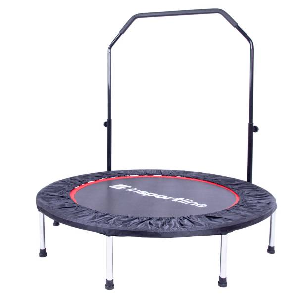 Jumping fitness trampolína inSPORTline PROFI 122 cm.

Trampolína splňuje nejvyšší bezpečnostní standard a podléhá nejpřísnějším bezpečnostním normám pro evropský i světový trh.

Samotná konstrukce trampolíny inSPORTline PROFI 122 cm je pak vyrobena z ocelových galvanizovaných trubek Heavy Duty se zvýšenou odolností.

Nejste-li si jisti výběrem správné velikosti trampolíny, pak využijte našeho rádce.Technický popis:


	Hi-ten ocelová odolná konstrukce s unikátní povrchovou úpravou
	8 nožek
	pevný obvodový ochranný polštář trampolínky
	měkký gumový úchop pro ruce
	výškově nastavitelné madlo ve 4 úrovních (104 - 128 cm)
	šířka madla: 76 cm
	výška trampolíny: 24 cm
	průměr trampolíny: 122 cm
	hmotnost: 15 kg
	nosnost: 110 kg
	trampolína je určená pro domácí i komerční využití


Doplňující informace:


	v případě poškození máme skladem všechny náhradní díly
	trampolínu lze sestavit bez použití nářadí
	trampolínu nelze použít jako odrazový můstek