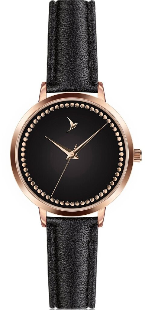 Emily Westwood Hollie Black Leather Watch EEN-B029R.