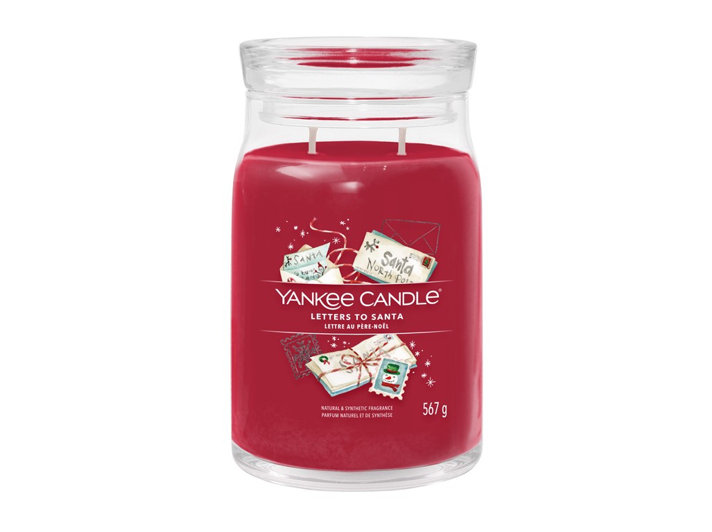 Yankee Candle Aromatická svíčka Signature sklo velké Letters To Santa 567 g.