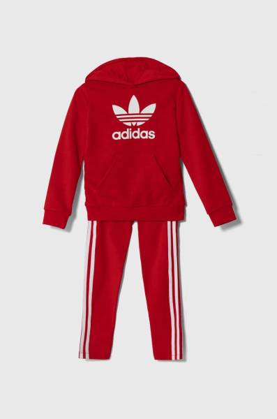 Dětská souprava adidas Originals červená barva.