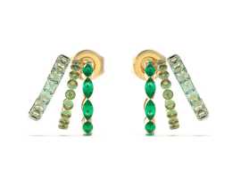 Guess Dámské pozlacené náušnice Crazy Earrings JUBE03307JWYGGNT/U.