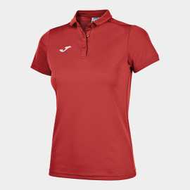 Dámské triko Joma Hobby Women Polo Shirt S/S Red velikost S.