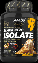 Amix Black CFM Isolate 1000 g slaná karamelová zmrzlina.