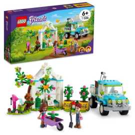 LEGO® Friends 41707 Auto sázečů stromů.

Pokud budou stromky vzrostlé dostatečně pro sázení, mohou je pomoci přivézt na požadované místo v elektrické dodávce, pak se vrátit do školky a odpočinout si.

Stavebnice LEGO jsou velmi kvalitními výrobky na trhu s hračkami, ověřené dlouhodobým působením na evropském trhu.

Auto měří přes 7 cm na výšku, 14 cm na šířku a 6 cm na šířku, takže na výstavce nezabere mnoho místa.

Přednosti:


	přesně do sebe zapadající dílky stavebnice
	stavění rozvíjí představivost a jemnou motoriku


Funkčnost:


	pick-up upravený na elektrický pohon je s kloubovým ramenem
	rameno umožňuje zvedat nakládání stromků na korbu
	střecha je odklopná, do kabiny řidiče se vejdou obě minipanenky


Obsah balení:


	celkem 336 dílků
	2 minipanenky, stromová školka, funkční pick-up
	zahradnické doplňky, 4 figurek divokých zvířat


Kupte holčičkám stavebnici  LEGO  Friends!

Vhodné pro děti od 6 let
Počet dílků: 336
Rozměry: 14 x 6 cm