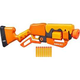 Hasbro Nerf Roblox Adopt Me Bees.

Každý blástr obsahuje speciální kód pro získání virtuálního předmětu ve videohře Roblox.

Skladba a funkčnost:


	pákové nabíjení, otočný buben pro 8 šipek
	nabíjení bubnového zásobníku
	posunutí natahovací páky tam a zpět
	stisk spouště pro vystřelení šipky na cíl


Obsah balení:


	blástr Adopt Me Bees
	8 oficiálních pěnových šipek Nerf Elite


Kupte dětem blástr Nerf Roblox!

Vhodné pro děti od 8 let
Materiál: plast