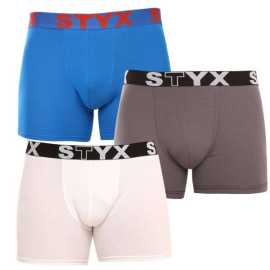 3PACK pánské boxerky Styx long sportovní guma vícebarevné (3U10137) L, trenky / trenýrky.
Boxerky Styx jsou skvělou volbou, pokud máš rád pohodlné a kvalitní pánské spodní prádlo.
Boxerky Styx s přívlastkem „sport“ jsou vytvořeny z kombinace bavlny, antibakteriálního modalu a elastanu, jsou velice pohodlné na celodenní nošení a aktivity všeho druhu.
A jak je to s praním?
Více se dozvíš v klasických informacích o produktu.