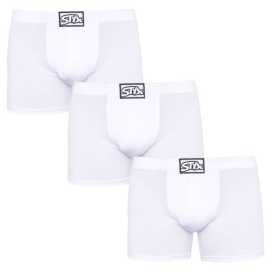 3PACK pánské boxerky Styx long klasická guma bílé (3F1061) XXL, trenky / trenýrky.
Boxerky Styx jsou skvělou volbou, pokud máte rádi pohodlné a kvalitní pánské spodní prádlo.
          
Boxerky Styx s přívlastkem „classic“ jsou vytvořeny z kombinace bavlny, antibakteriálního modalu a elastanu, jsou velice pohodlné na celodenní nošení a aktivity všeho druhu.
     
A jak je to s praním?