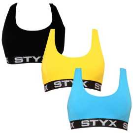 3PACK dámská podprsenka Styx sport vícebarevná (3IP96089) S.
 
Hledáte pohodlnou dámskou sportovní podprsenku?
             
Tato dámská podprsenka Styx vám zaručí maximální pohodlí při jakémkoliv sportovním výkonu, díky vysokému podílu modalu je prodyšná, takže se v ní budete cítit opravdu skvěle.
     
Podprsenka má certifikát Oeko-Tex® Standard 100
   
Více se dozvíte níže v klasických informacích o produktu.