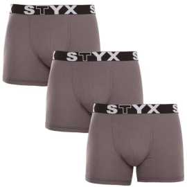 3PACK pánské boxerky Styx long sportovní guma tmavě šedé (3U1063) XXL, trenky / trenýrky.
Boxerky Styx jsou skvělou volbou, pokud máš rád pohodlné a kvalitní pánské spodní prádlo.
Boxerky Styx s přívlastkem „sport“ jsou vytvořeny z kombinace bavlny, antibakteriálního modalu a elastanu, jsou velice pohodlné na celodenní nošení a aktivity všeho druhu.
A jak je to s praním?
Více se dozvíš v klasických informacích o produktu.