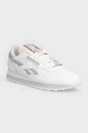 Kožené sneakers boty Reebok Classic CLASSIC LEATHER bílá barva, 100074346.