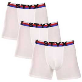 3PACK pánské boxerky Styx long sportovní guma bílé trikolóra (3U2061) M, trenky / trenýrky.
Sportovní boxerky Styx nabízejí dokonalý komfort
Pánské boxerky Styx nabízí maximální pohodlí pro každodenní nošení.
V tomto balení získáš za skvělou cenu hned 3 povedené kousky, takže se ti nestane, že bys na další zápas neměl co na sebe.
Spodní prádlo Styx – špičková kvalita za skvělou cenu
Spodní prádlo Styx patří k našim privátním značkám, takže všechny kousky jsme otestovali na vlastní kůži.