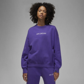 Jordan wmns wordmark fleece crew l.