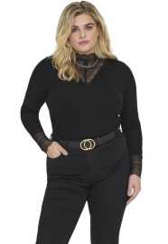 ONLY CARMAKOMA Dámské triko CARTILDE Regular Fit 15308237 Black 7XL.