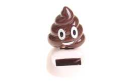 Solární tančící dekorace emoji poop