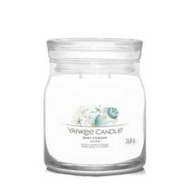 Yankee Candle Aromatická svíčka Signature sklo střední Baby Powder 368 g.