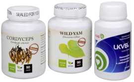 Doporučená kombinace produktů Cordyceps Premium + LKVB6 + Wild Yam Premium.