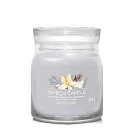 Yankee Candle Aromatická svíčka Signature sklo střední Smoked Vanilla & Cashmere 368 g.