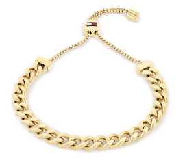 Tommy Hilfiger Slušivý pozlacený náramek Sliding Chains 2780776.