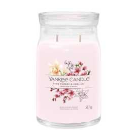 Yankee Candle Aromatická svíčka Signature sklo velké Pink Cherry & Vanilla 567 g.