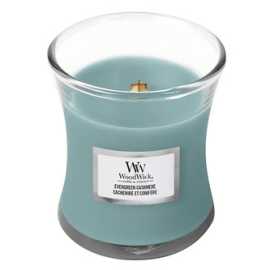 WoodWick Vonná svíčka váza Evergreen Cashmere 275 g.